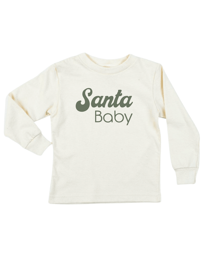 Santa Baby Organic Kids T-Shirt Long Sleeve - Baby Organic