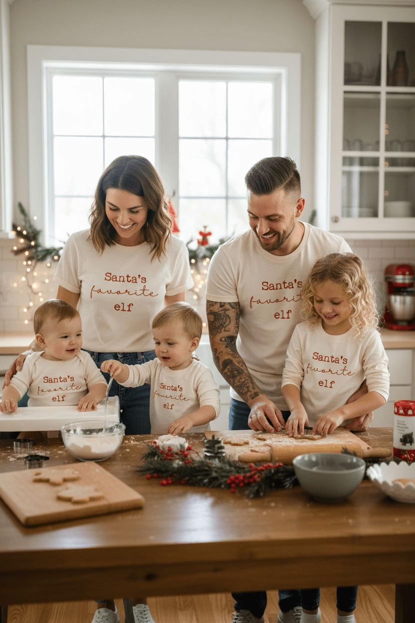 Santa's Favorite Elf Organic Baby Bodysuit Long Sleeve - Baby Organic