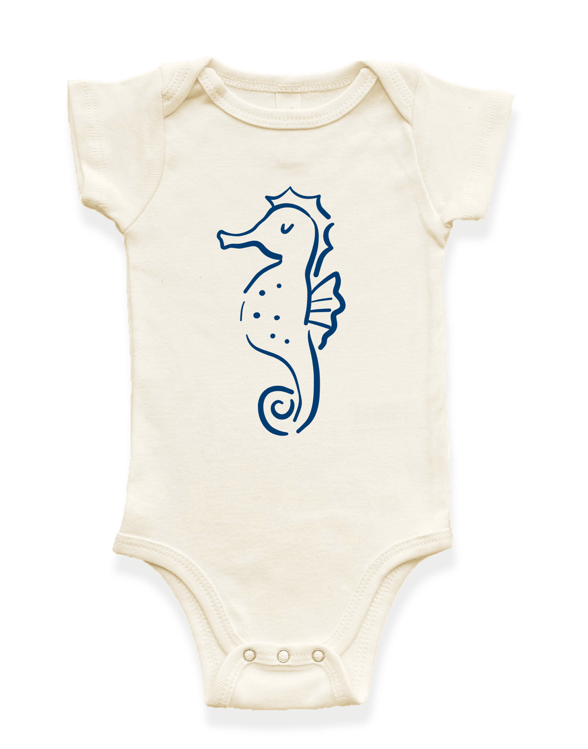 Seahorse Organic Cotton Baby Bodysuit - Baby Organic