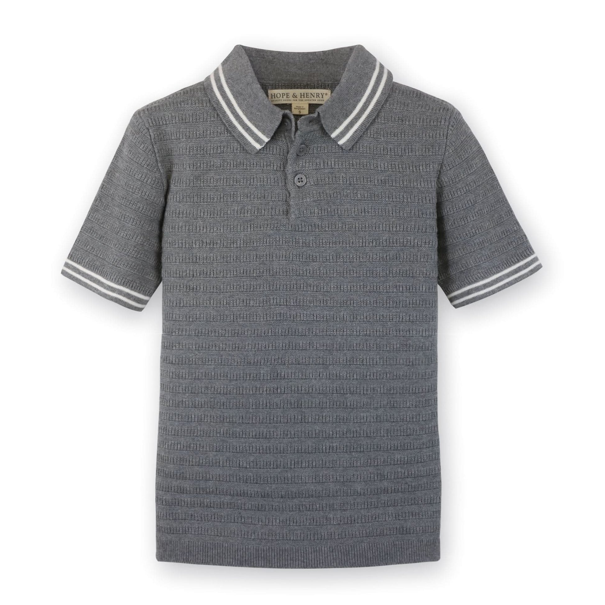Short Sleeve Organic Sweater Polo - Baby - Baby Organic