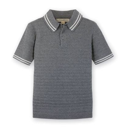 Short Sleeve Organic Sweater Polo - Baby - Baby Organic