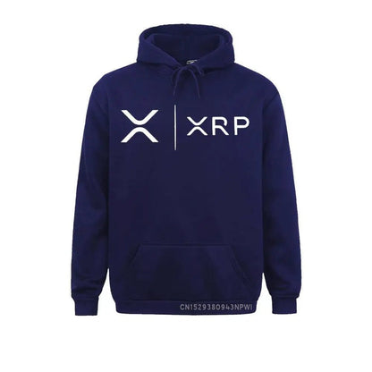 Side by Side Ripple Coin XRP Sweatshirt Unique Design Hoodie Organic Costume Faddish Homme High Street Pullovers Shirt - Baby Organic