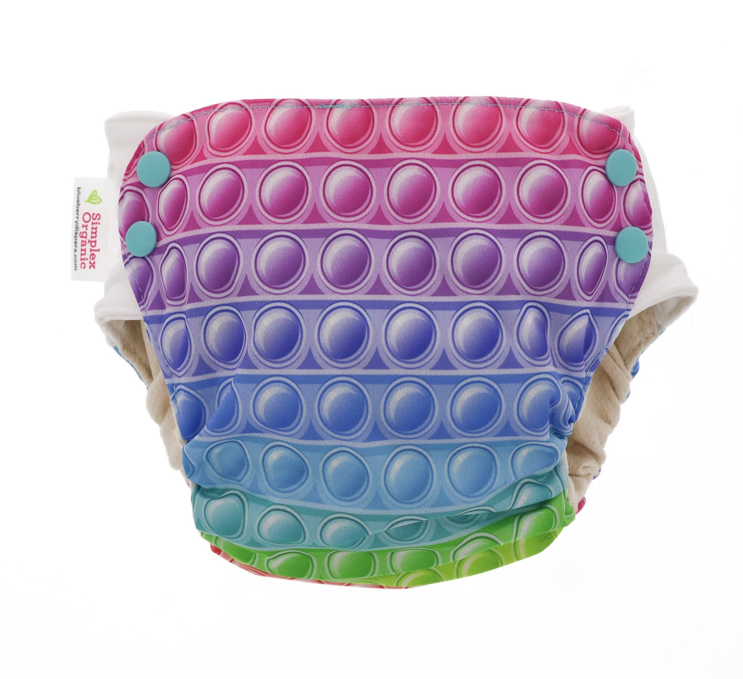 Side Snap Simplex organic cotton cloth diaper waterproof outer layer all-in-one design
