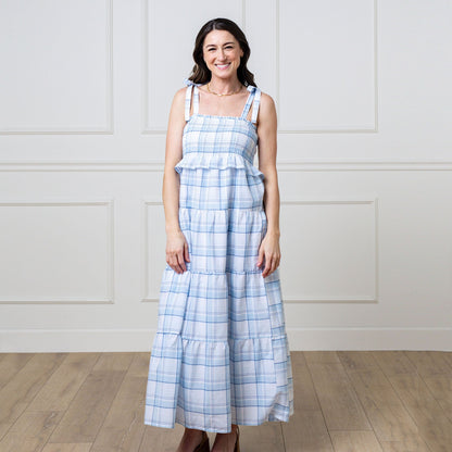Smocked Tiered Organic Dress - Baby Organic