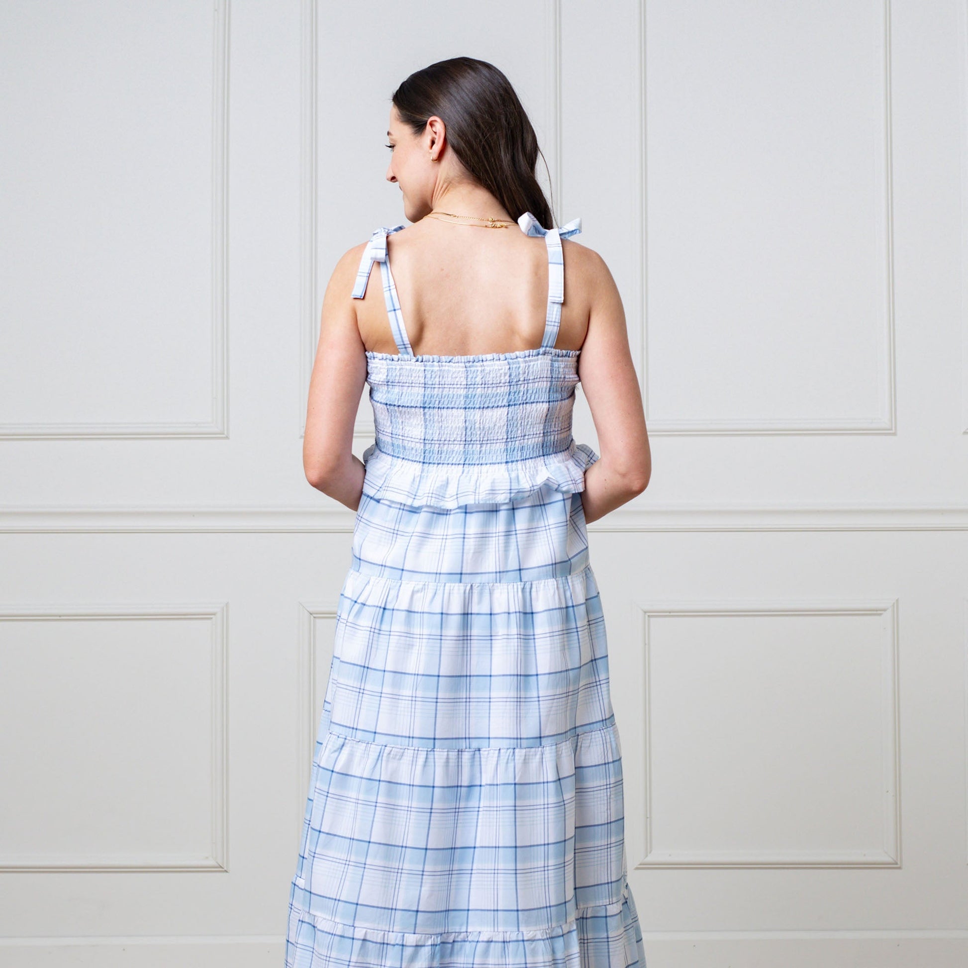 Smocked Tiered Organic Dress - Baby Organic