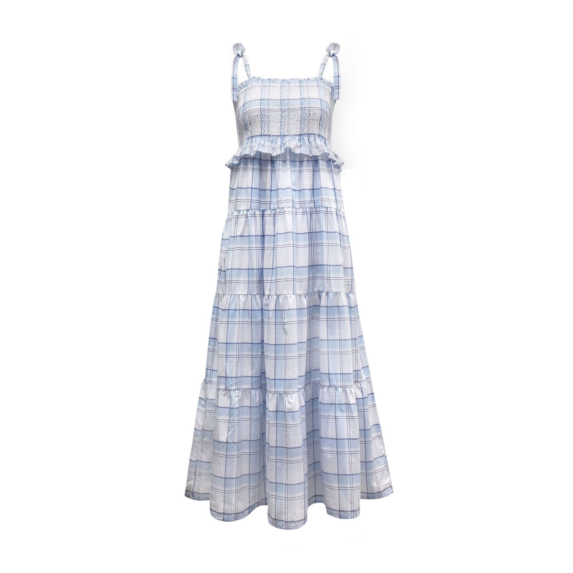 Smocked Tiered Organic Dress - Baby Organic