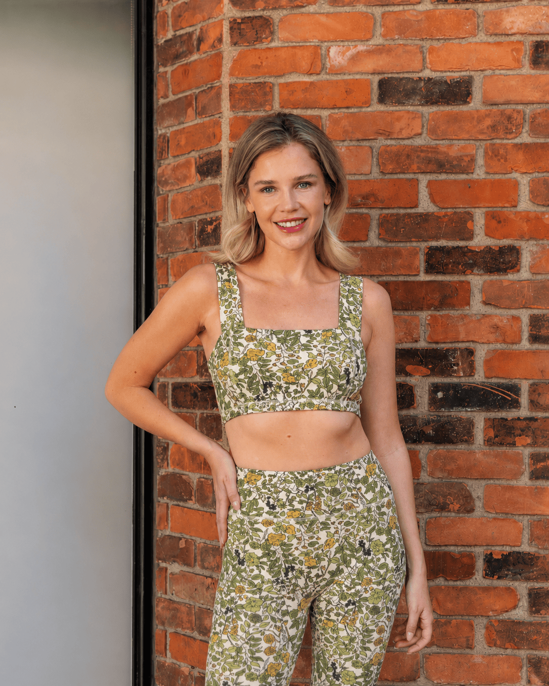 Square Neck Organic Cotton Sports Bra - Baby Organic