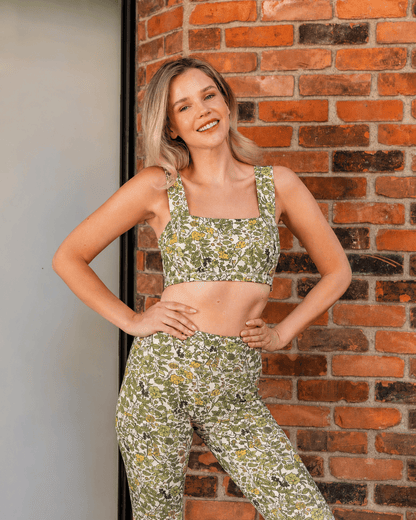 Square Neck Organic Cotton Sports Bra - Baby Organic