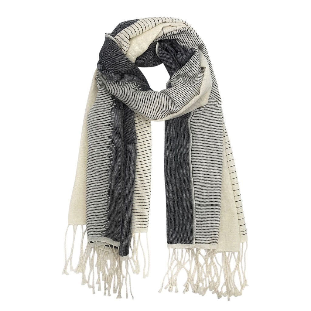 Striped Organic Cotton Scarf - Baby Organic