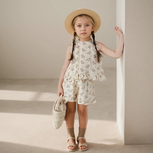 Summer Toddler Girls Clothes Sets for 0-4 Years Organic Cotton 2Pcs Baby Girl Clothing - Baby Organic