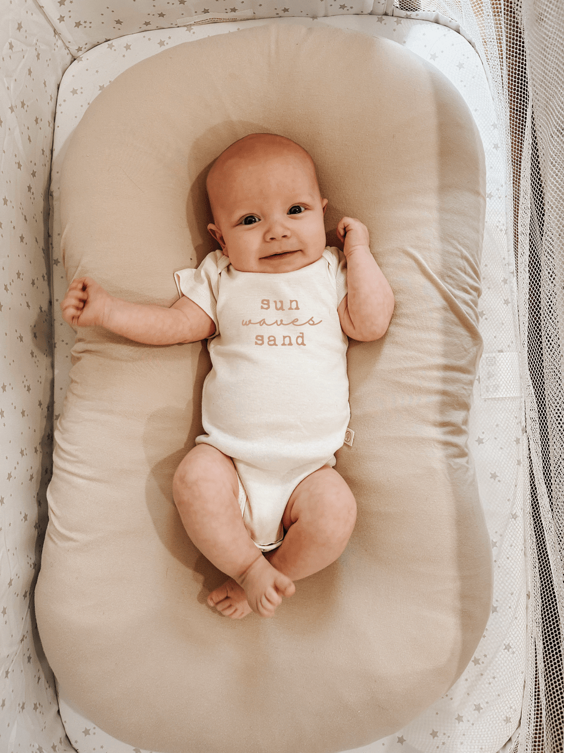 Sun Waves Baby Bodysuit organic cotton summer baby bodysuit