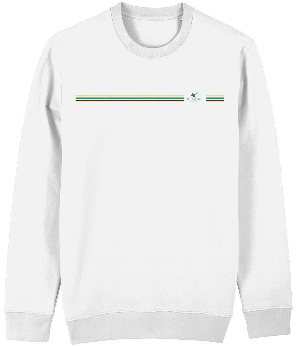 Organic Cotton White Sweater made from soft breathable organic cotton