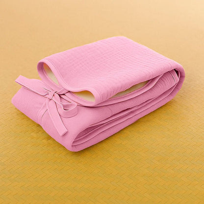 Tapis à Langer en Coton Bio Rose - Baby Organic