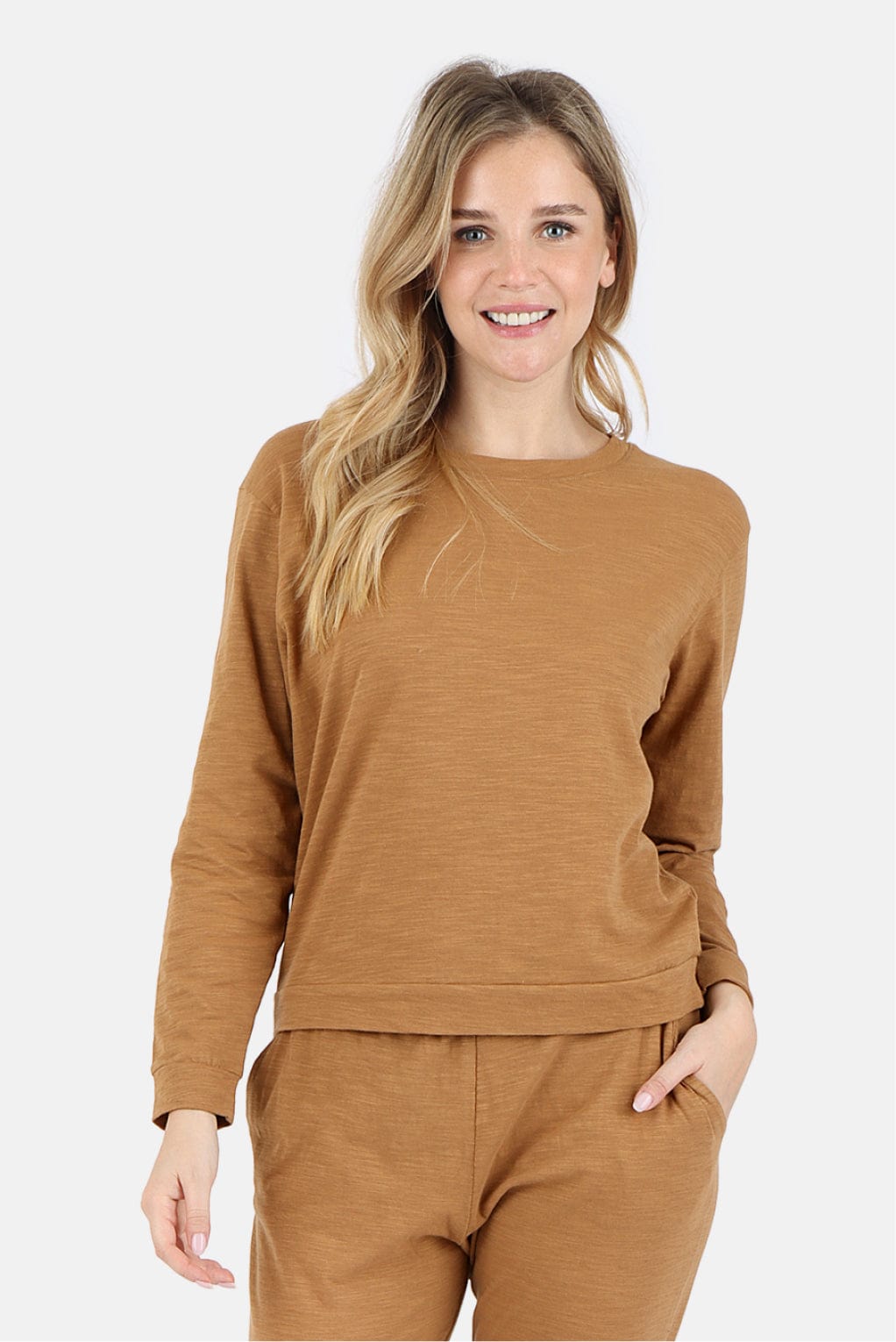 Tegan Organic Cotton Long Sleeve Pullover - Baby Organic