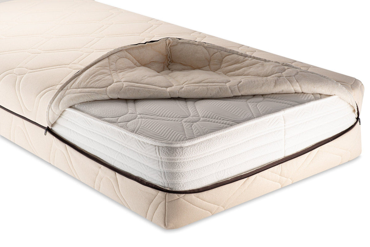 The woolland Organic cotton and wool mattress cover EU size - Baby Organic