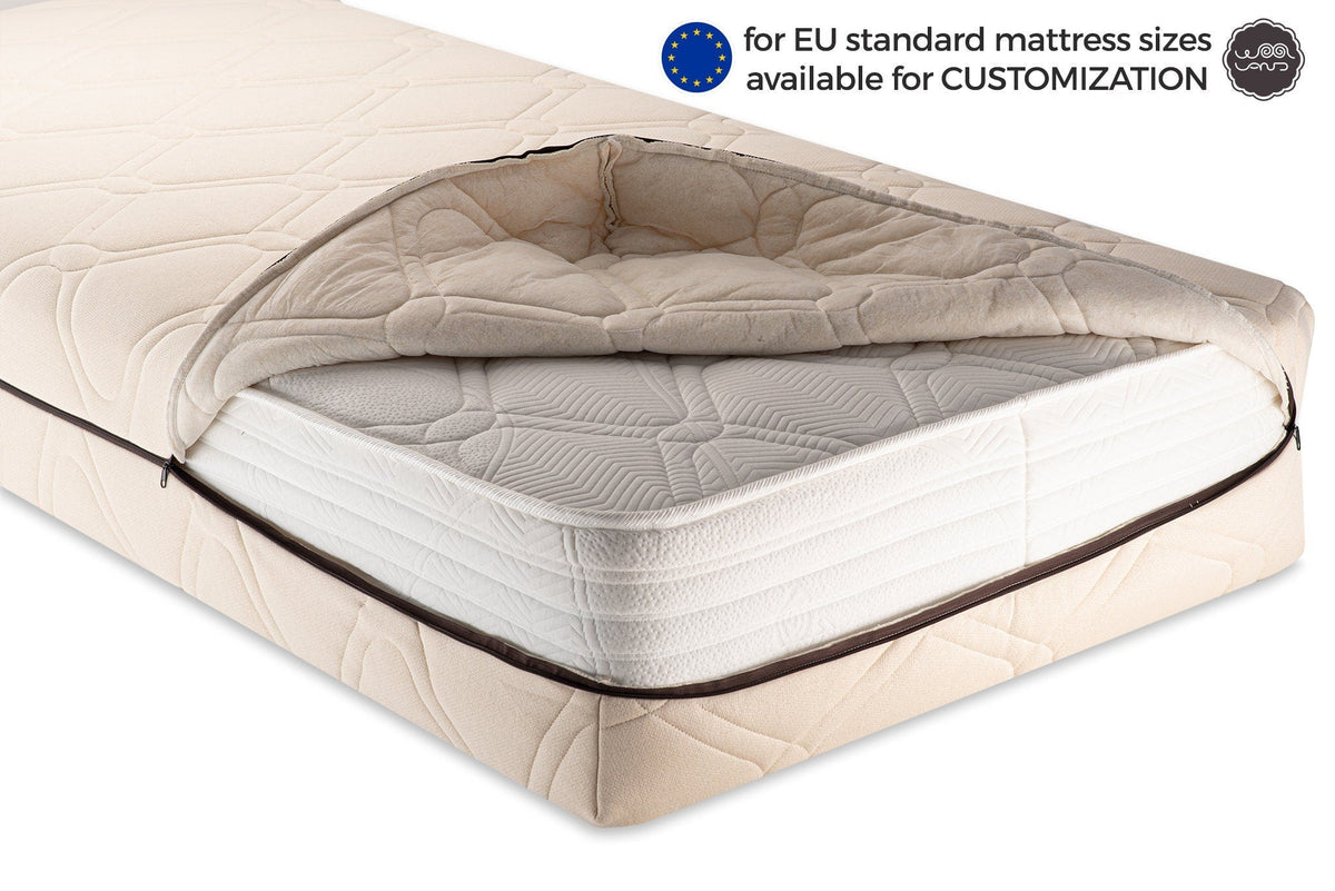 The woolland Organic cotton and wool mattress cover EU size - Baby Organic