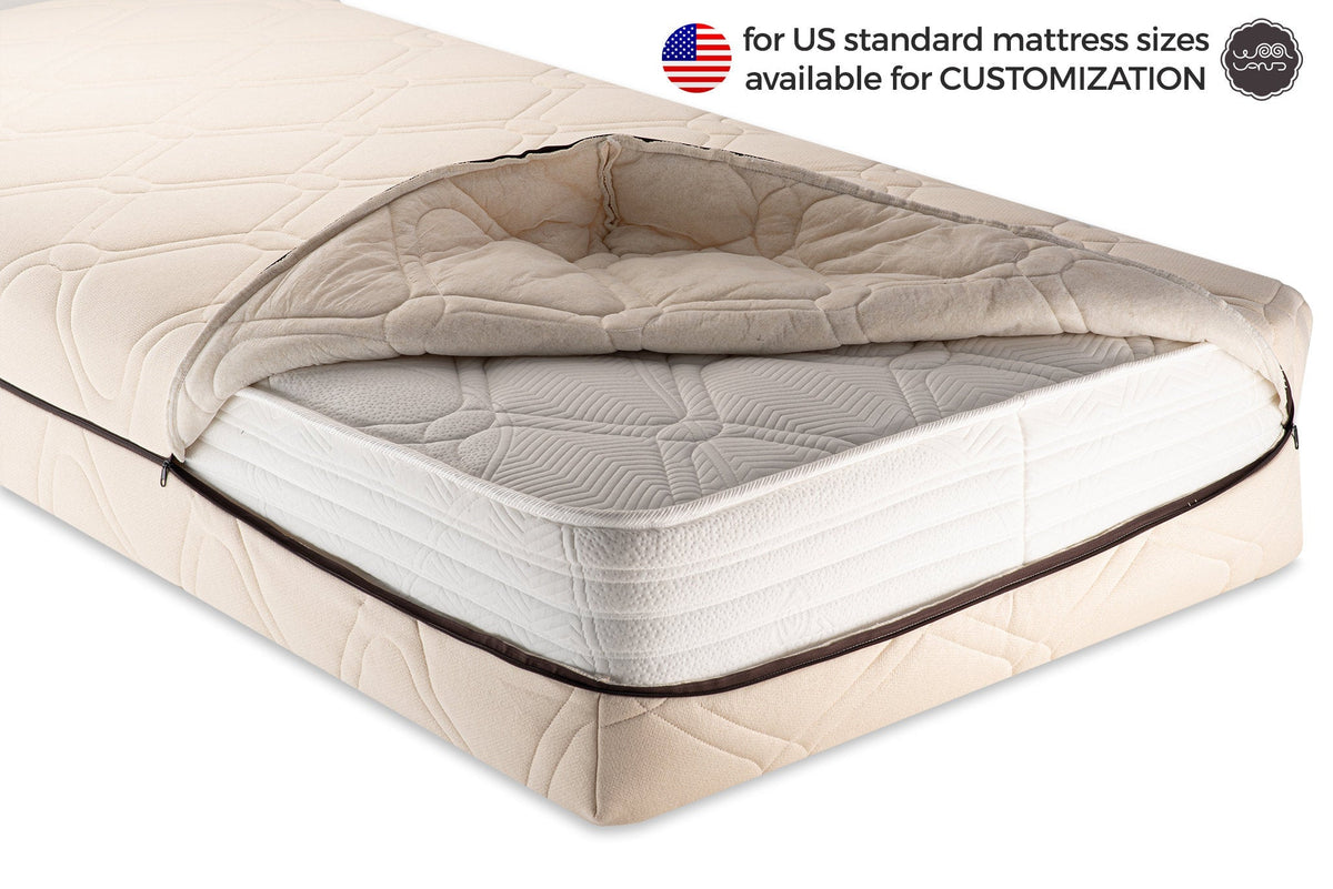 The Woolland Organic cotton and wool mattress cover US size - Baby Organic