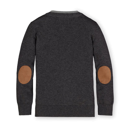 Organic Tipped Cardigan with Elbow Patches - Baby