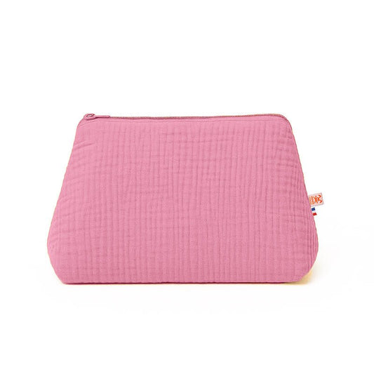 Trousse de Toilette en Coton Bio Rose - Baby Organic
