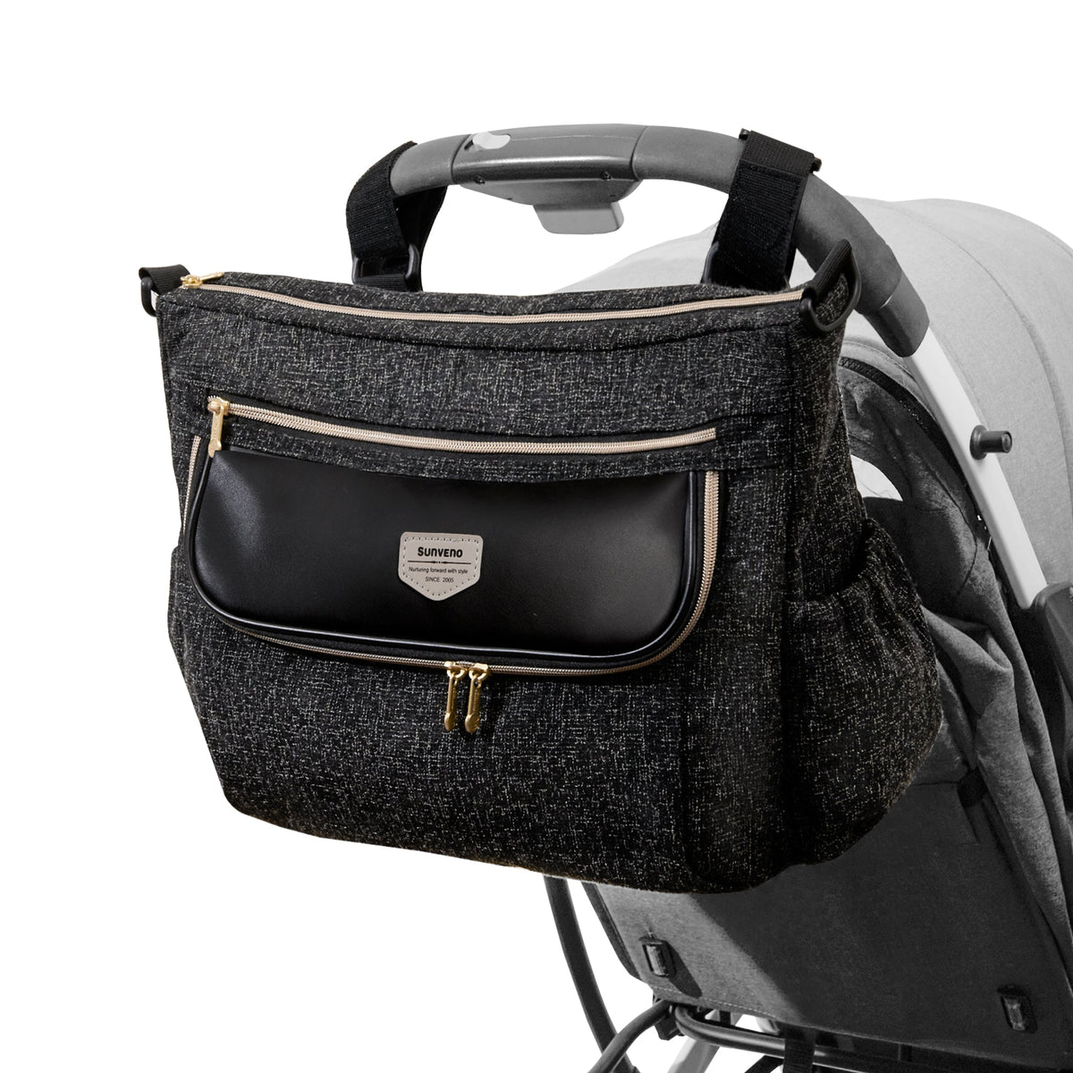 Tweed Luxe Stroller Organizer - Baby Organic