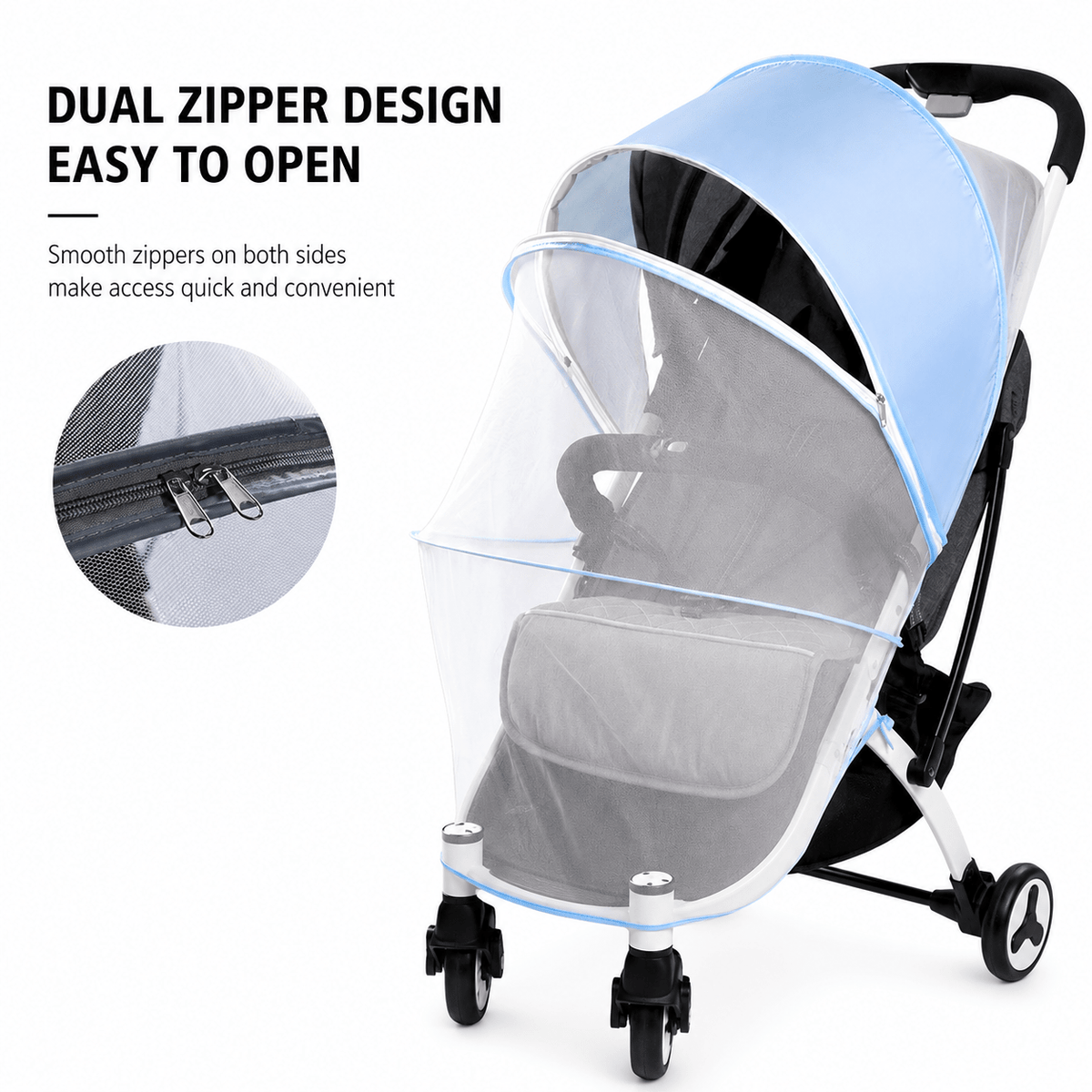 Universal Baby Stroller Sun Shade & Mosquito Net - Baby Organic