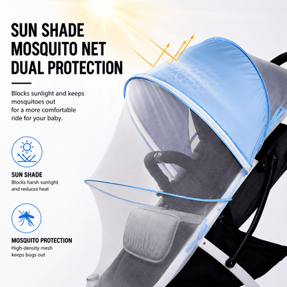 Universal Baby Stroller Sun Shade & Mosquito Net - Baby Organic