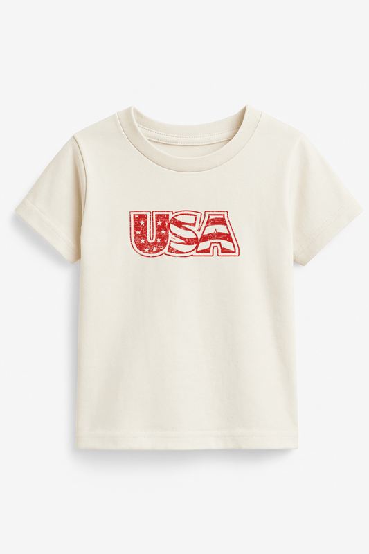 USA Organic Cotton Short Sleeve Toddler T-Shirt - Baby Organic