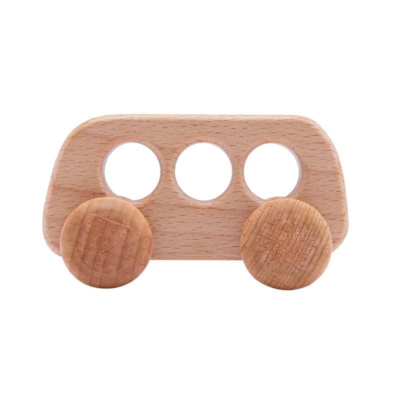 Wooden Child Block for Babies BPA Free Organic Beech Animal Shape Baby Toy Car Montessori Toys Brain Game Handmade Crafts Gifts - Baby Organic