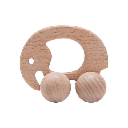 Wooden Child Block for Babies BPA Free Organic Beech Animal Shape Baby Toy Car Montessori Toys Brain Game Handmade Crafts Gifts - Baby Organic