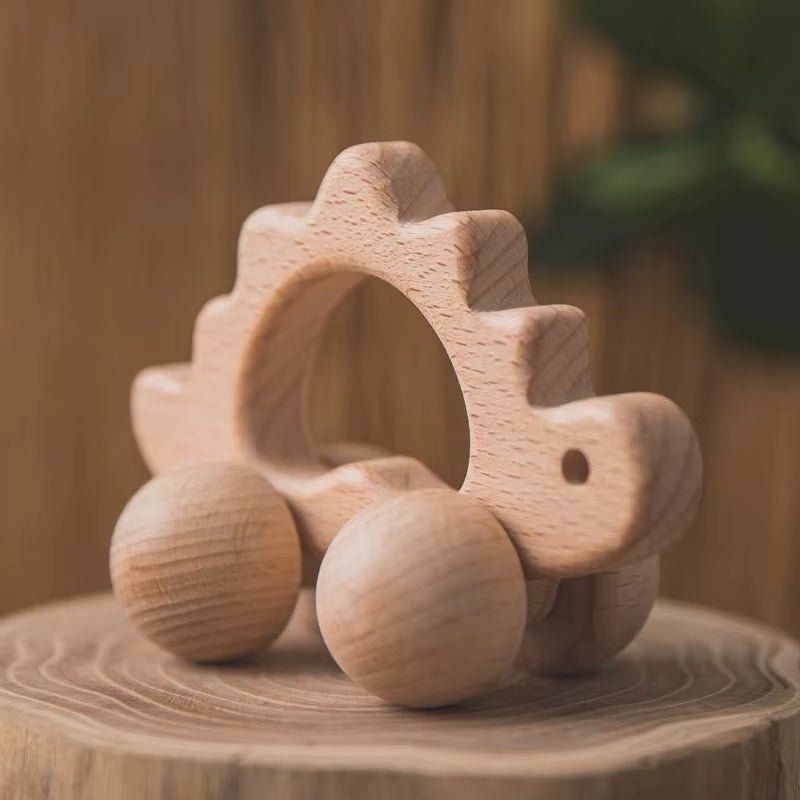 Wooden Child Block for Babies BPA Free Organic Beech Animal Shape Baby Toy Car Montessori Toys Brain Game Handmade Crafts Gifts - Baby Organic