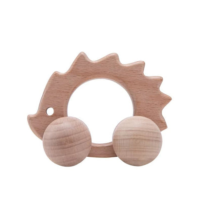 Wooden Child Block for Babies BPA Free Organic Beech Animal Shape Baby Toy Car Montessori Toys Brain Game Handmade Crafts Gifts - Baby Organic