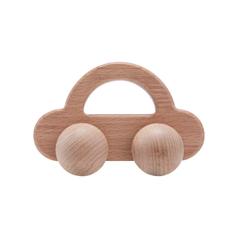 Wooden Child Block for Babies BPA Free Organic Beech Animal Shape Baby Toy Car Montessori Toys Brain Game Handmade Crafts Gifts - Baby Organic