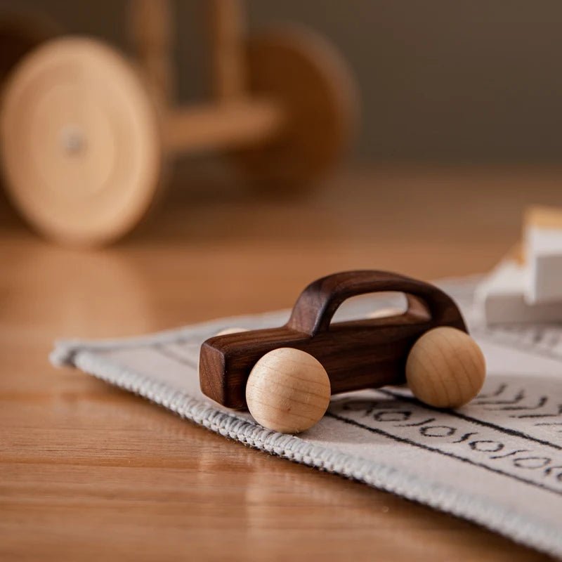 Wooden Child Block for Babies BPA Free Organic Beech Animal Shape Baby Toy Car Montessori Toys Brain Game Handmade Crafts Gifts - Baby Organic