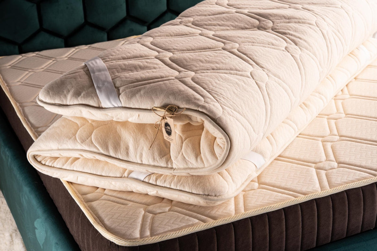 Wool Mattress Topper – Organic Cotton & Hemp cover, EU and UK sizes - Baby Organic