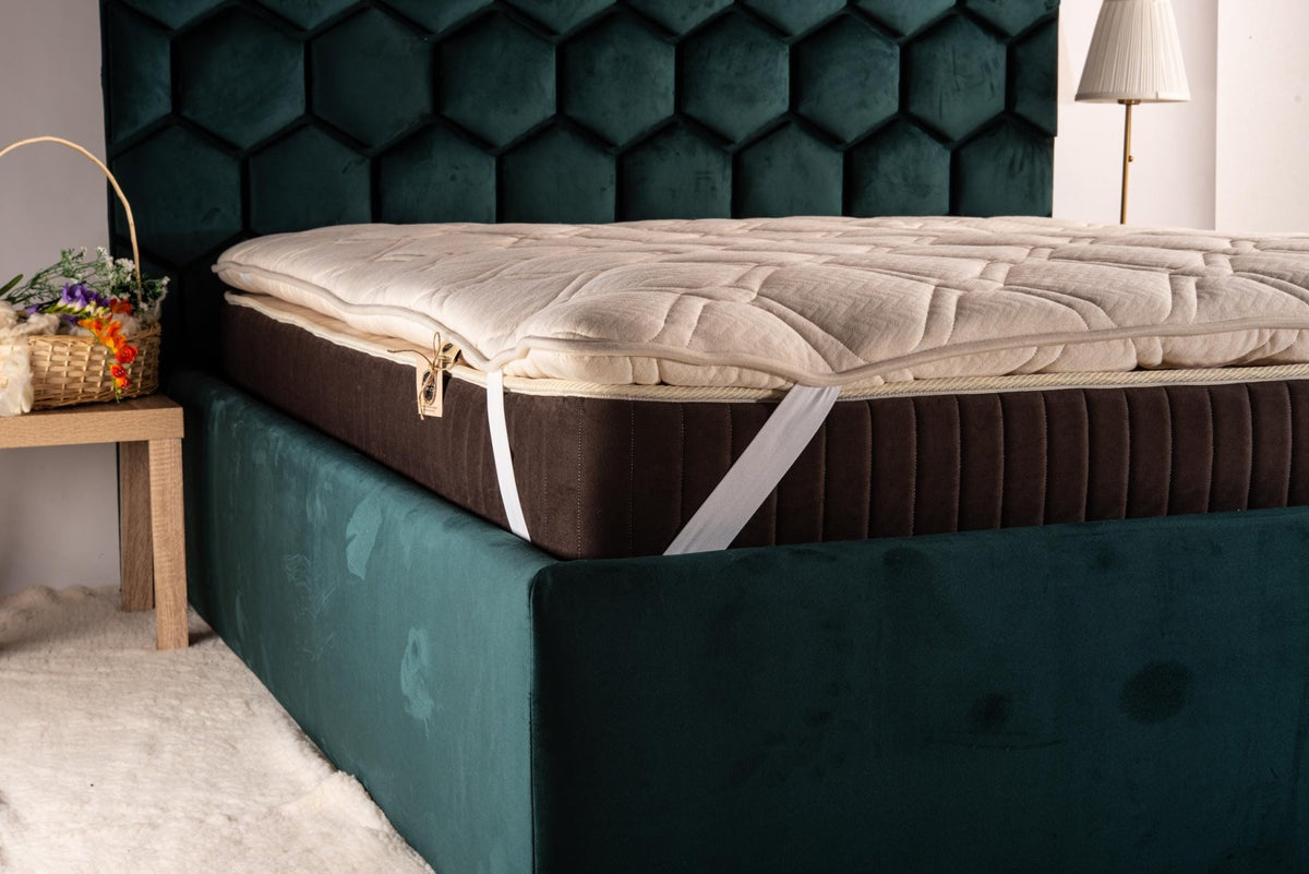 Wool Mattress Topper – Organic Cotton & Hemp cover, EU and UK sizes - Baby Organic